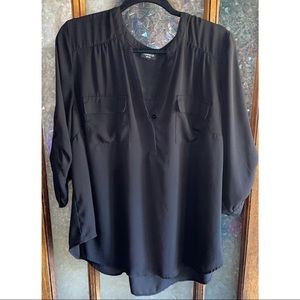 Basic black blouse